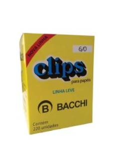CLIPS GALVANIZADO N.6/0 C/50  - PCT 25 - BACCHI