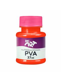 TINTA PVA FOSCA 37ML  - VERMELHO VIVO - CX 12 - DAC