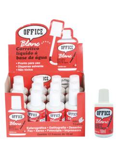 CORRETIVO LIQUIDO OFFICE 18ML  - CX 12 - RADEX