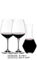 Conjunto Decanter + 2 Taças Riedel Heart to Heart