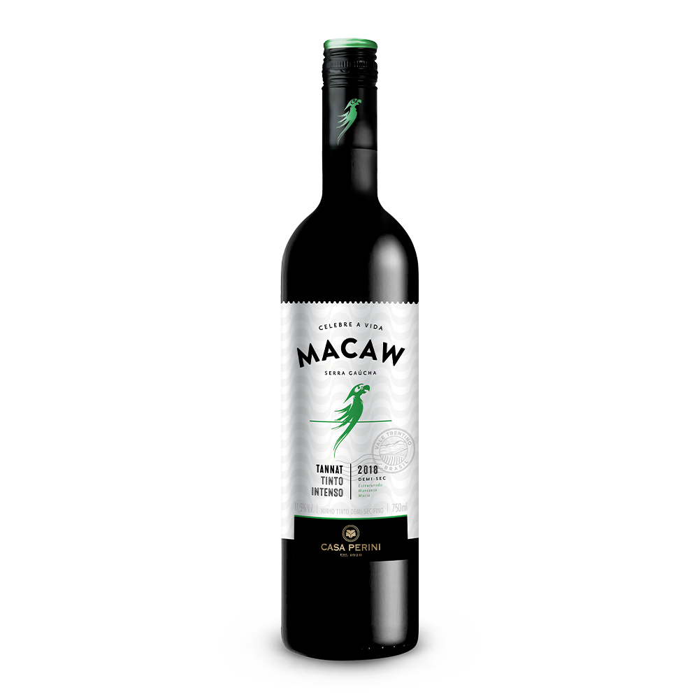 VINHO TINTO DEMI-SEC TANNAT (750ML)-MACAW