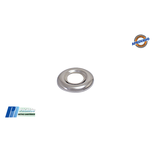 CANOPLA EM INOX PARA TORNEIRAS PIM DE 1/2  AC0075