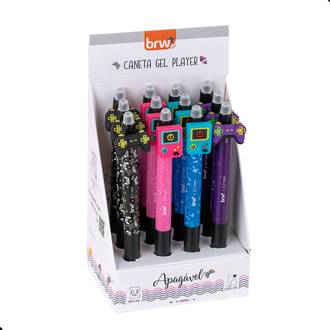 CANETA GEL APAGAVEL PLAYER 0.7 MM - CA0220 - DPL 12 - BRW