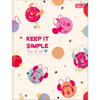 CADERNO BROCHURAO CAPA DURA 80FLS - MINNIIE - UN - TILIBRA