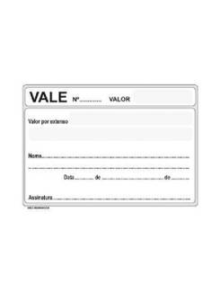 TALAO VALE SEM CANHOTO 100 FOLHAS 104X77MM - 10078 - UN - SAO DOMINGOS