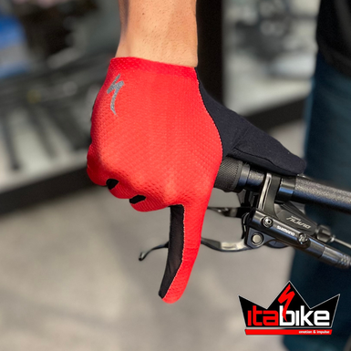 Luva Specialized Dedo Longo BG Grail Masculina Vermelha
