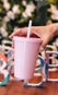 Copo Multiuso Boccati 670ml com tampa e canudo (rosa bebê)