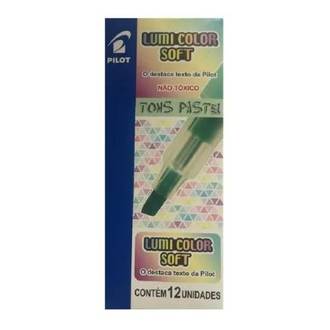 MARCA TEXTO LUMICOLOR PASTEL  - VERDE - CX 12 - PILOT