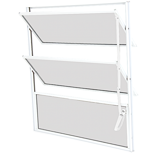 VITRÔ BASCULANTE VIDRO BOREAL SEM GRADE BRANCO 60CMx 60CM