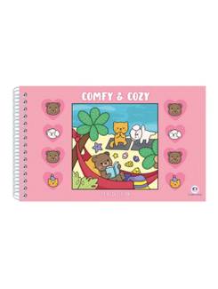 LIVRO DE COLORIR COMFY AND COZY - ROSA - UN - CIRANDA CULTURAL