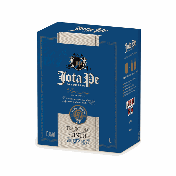 VINHO TINTO SECO TRADICIONAL BAG-IN-BOX (3LT)-JOTA PE