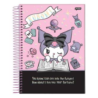 CADERNO UNIV CAPA DURA 10X1 160FLS - 77609-26 - KUROMI - PCT 4 - JANDAIA