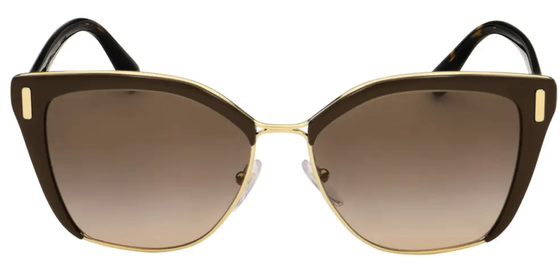 Óculos de Sol PR 56TS DHO3D0 Prada: Estilo Contemporâneo com Lentes Espelhadas