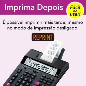 CALCULADORA MESA C/BOB 12 DIG HR150RC - PRETO - UN - CASIO