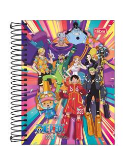 AGENDA ESPIRAL ONE PIECE M4 - DIARIA - 393878 - UN - TILIBRA