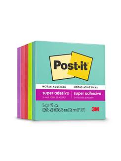 POST IT BLOCO ADESIVO 450F - 76X76 - C/5 SUPERNOVA - UN - 3M