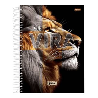 CADERNO UNIV CAPA DURA 1X1 80FLS - BELIEVE - PCT 4 - JANDAIA