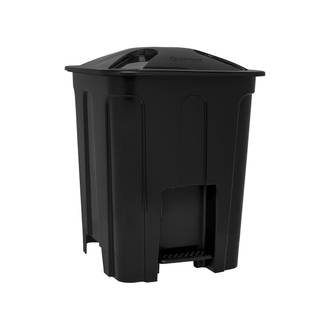 LIXEIRA PLASTICA C/PEDAL 15L - 3071 - PRETO - UN - JAGUAR