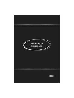 LIVRO REGISTRO DE EMPREGADO 50 FL - - PCT 10 - SAO DOMINGOS