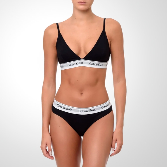 TOP TRIÂNGULO MODERN COTTON PRETO CALVIN KLEIN UNDERWEAR