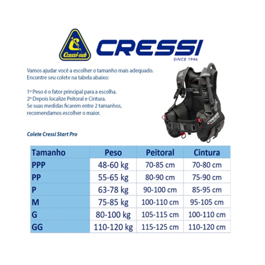 COLETE  EQUILIBRADOR START PRO CRESSI