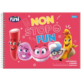 CADERNO DESENHO CAPA DURA 80FLS - ESPIRAL - FINI - UN - FORONI