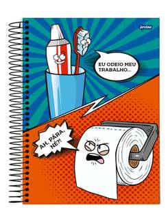 CADERNO UNIV CAPA DURA 10X1 160FLS - INSANO - PCT 4 - JANDAIA