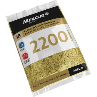 ELASTICO SUPER AMARELO 18 C/2200- B05010204070-10 - UN - MERCUR