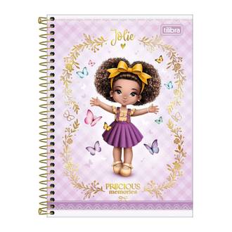 CADERNO UNIV CAPA DURA 10X1 160FLS - 308544 - JOLIE - UN - TILIBRA