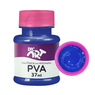 TINTA PVA FOSCA 37ML  - AZUL TURQUESA - CX 12 - DAC