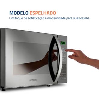 MICRO-ONDAS 21 LTS 127V MO-01-21-E - CINZA/ESPELHADO - UN - MONDIAL