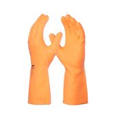 LUVA LATEX FORRADA MAX ORANGE N07 P DANNY CA 11286