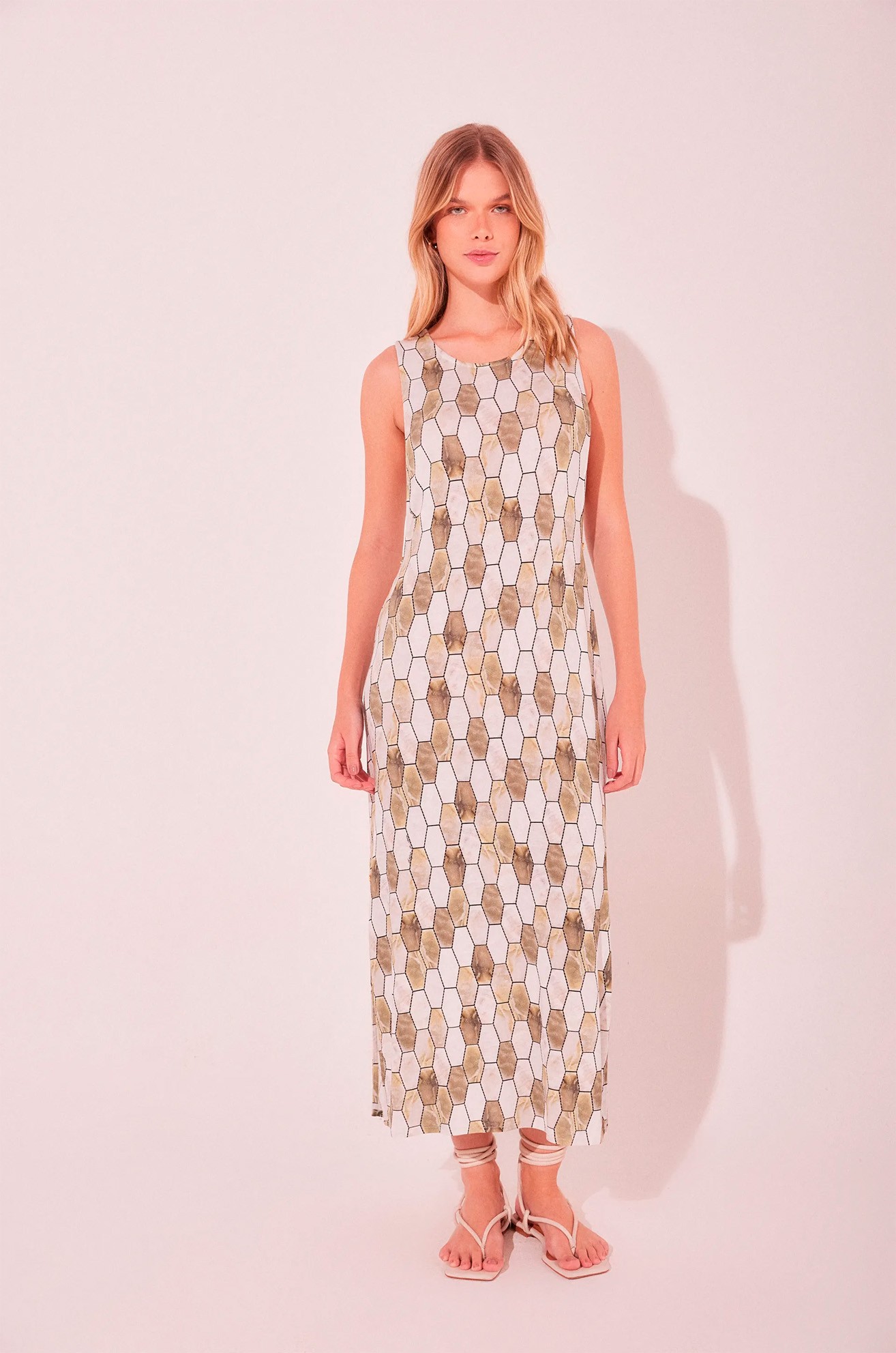 VESTIDO MIDI AZULEJOS