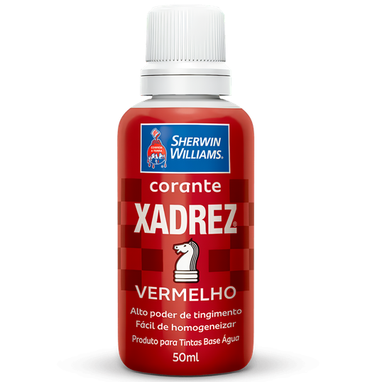 CORANTE LIQUIDO XADREZ 50 ML VERMELHO 50ML
