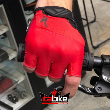 Luva Specialized Dedo Curto Dual Gel Masculina Vermelha