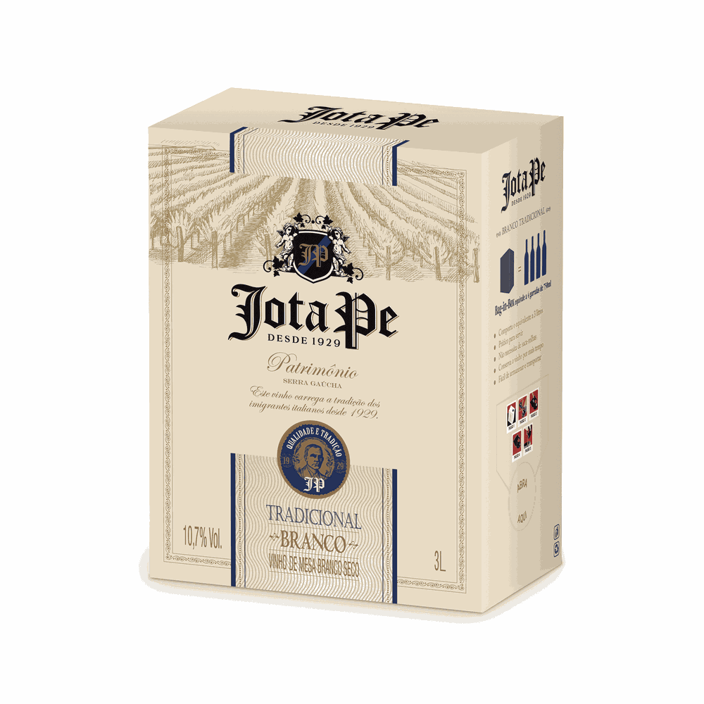 VINHO BRANCO TRADICIONAL BAG-IN-BOX (3LT)-JOTA PE