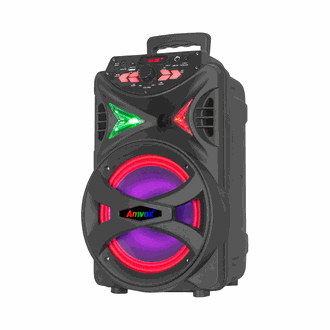 CAIXA DE SOM BT 250W PORTATIL - ACA 225 HIT - PRETO - UN - AMVOX