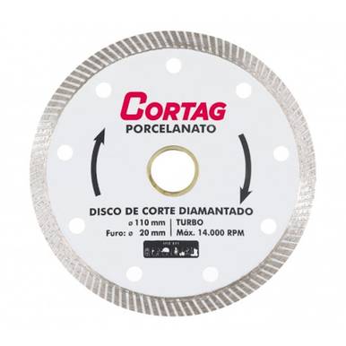 DISCO DIAMANTADO CORTAG 110 MM PORCELANATO