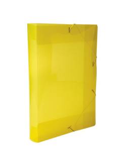 PASTA ELASTICO PLASTICA 4CM OFICIO - 0257 - AMARELO - UN - DELLO