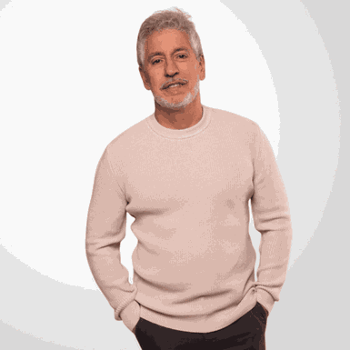 BLUSA MASCULINA PADRÃO CANELADA BEGE