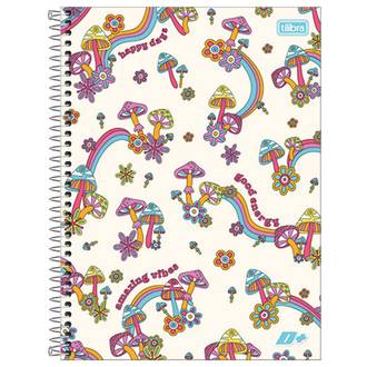CADERNO UNIV CAPA DURA 10X1 200FLS - MAIS+ FEM - UN - TILIBRA