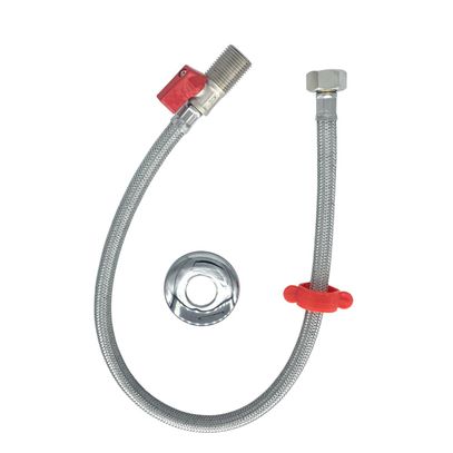 ENGATE FLEX MALHA INOX 60 C/ REGISTRO MISTER