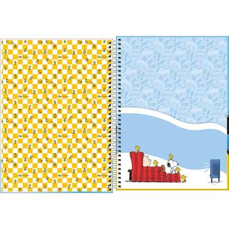 CADERNO UNIV CAPA DURA 1X1 80FLS - 396052 - SNOOPY - PCT 4 - TILIBRA