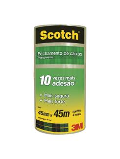 FITA DE EMPACOTAMENTO 45X45 5802 - TRANSPARENTE - PCT 4 - 3M