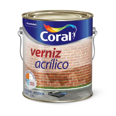 VERNIZ CORAL 3,6L ACRILICO INCOLOR