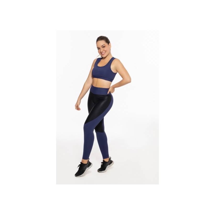 Top Roma Impacto Feminino Azul Marinho