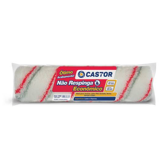 ROLO DE LÃ CASTOR NÃO RESPINGA 23 CM S/SUPORTE