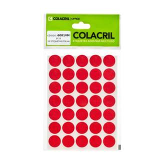 ETIQUETAS P/IDENTIFICACAO 19MM - C/210 - 6001VM - UN - COLACRIL