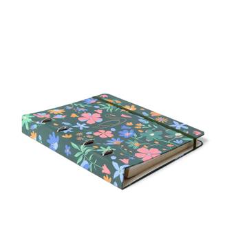 CADERNO ARGOLADO CLASSICA 17X24 / CISNE FLORAL VERDE - UN - CICERO
