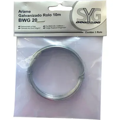 ARAME GALVANIZADO BWG 20(10m) SYG